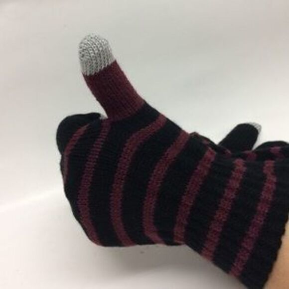 Women Knit Gloves W/ Active Fingerprints 11797 - Picture 3 of 3
